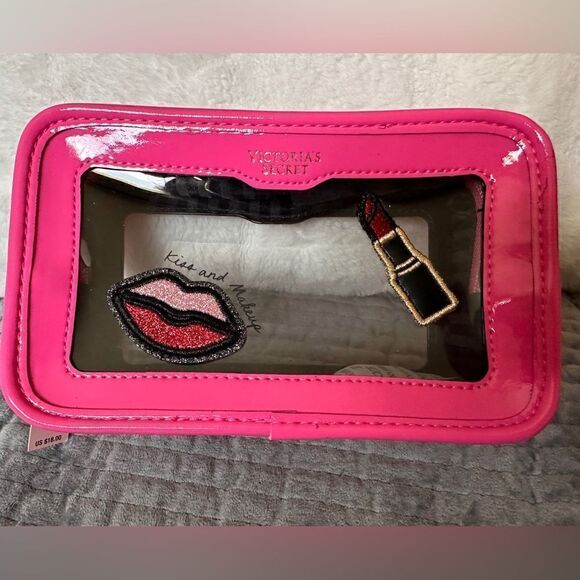 Victoria's Secret Cosmetic Case Clear Pink
Patches Beauty Travel Makeup … - Picture 5 of 17